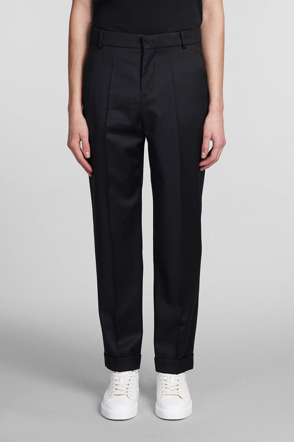 Balmain Pants In Black Wool - Men - Piano Luigi