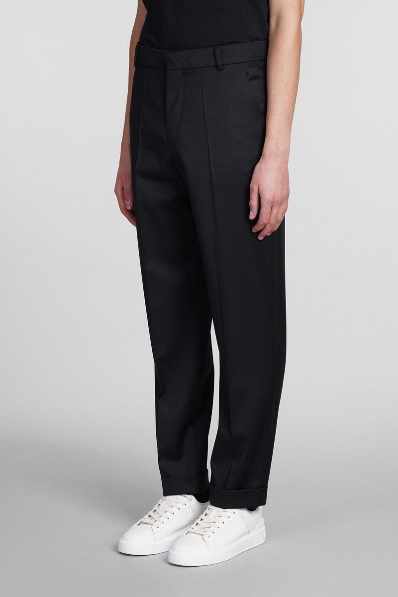 Balmain Pants In Black Wool - Men - Piano Luigi