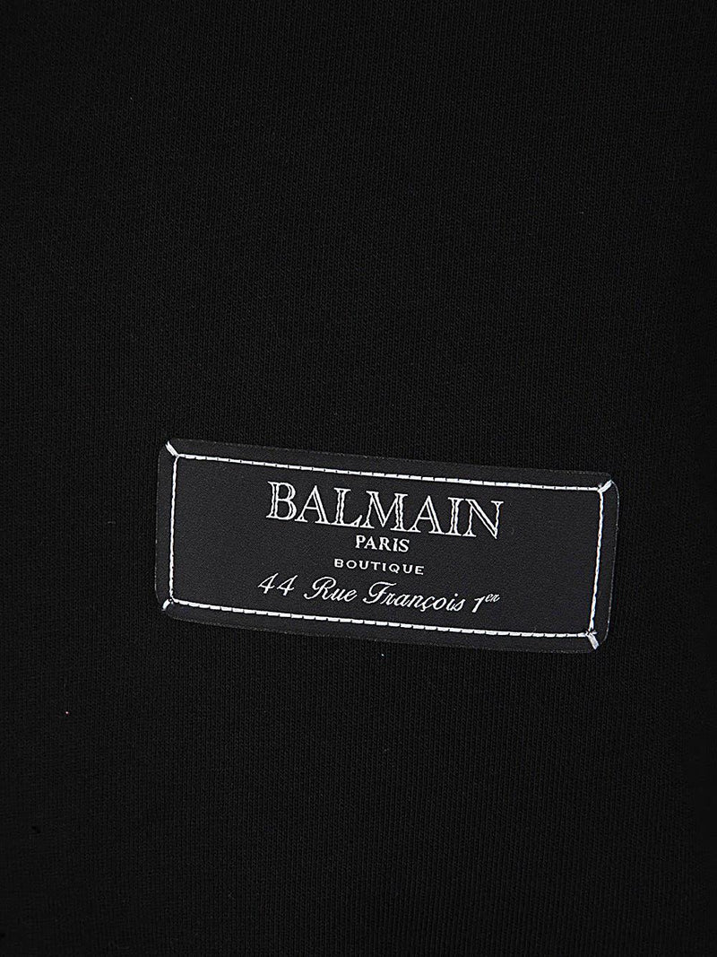 Balmain Pierre Label Hoodie - Men - Piano Luigi