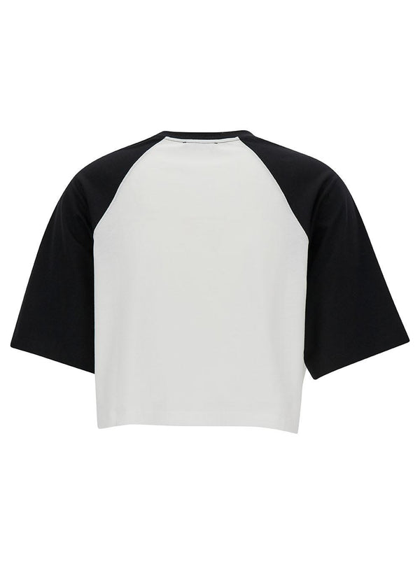 Balmain Printed Raglan Cropped T-shirt - Women - Piano Luigi