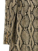 Balmain Python Pattern Shirt Dress - Women - Piano Luigi