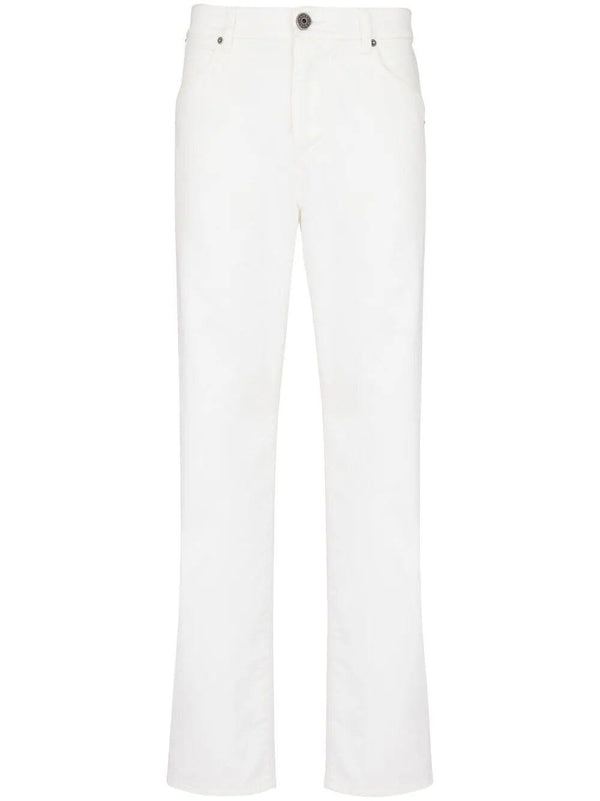 Balmain Regular Denim Pants White Wash - Men - Piano Luigi