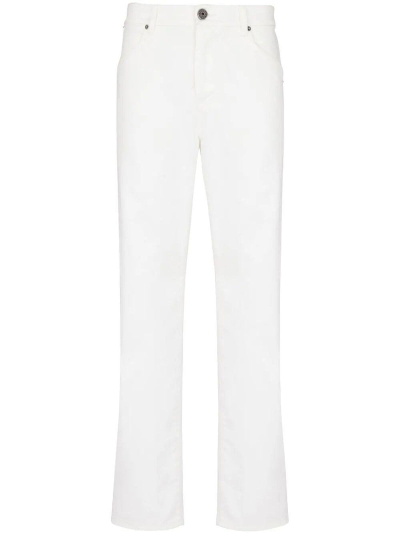 Balmain Regular Denim Pants White Wash - Men - Piano Luigi