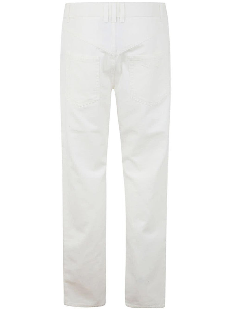 Balmain Regular Denim Pants White Wash - Men - Piano Luigi