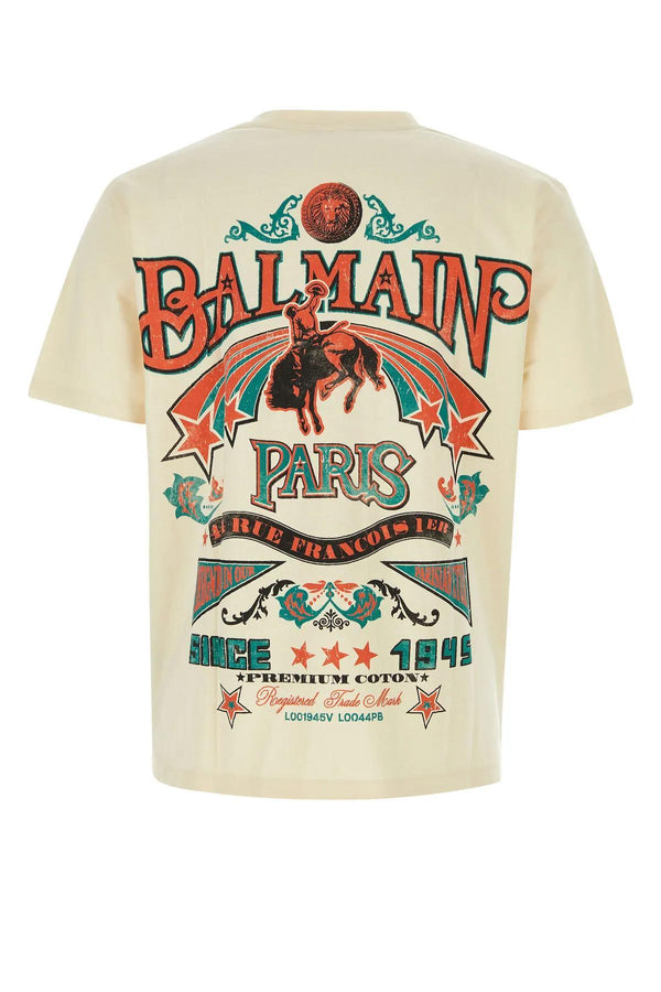 Balmain Sand Cotton T-shirt - Men - Piano Luigi