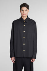 Balmain Shirt In Black Cotton - Men - Piano Luigi