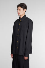 Balmain Shirt In Black Cotton - Men - Piano Luigi