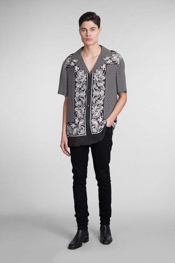 Balmain Shirt In Black Viscose - Men - Piano Luigi