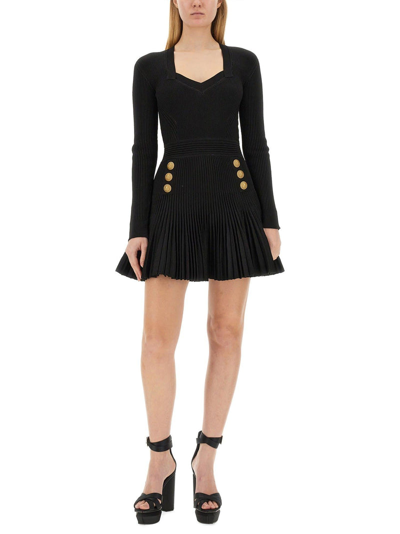 Balmain Short Knit Dress - Women - Piano Luigi