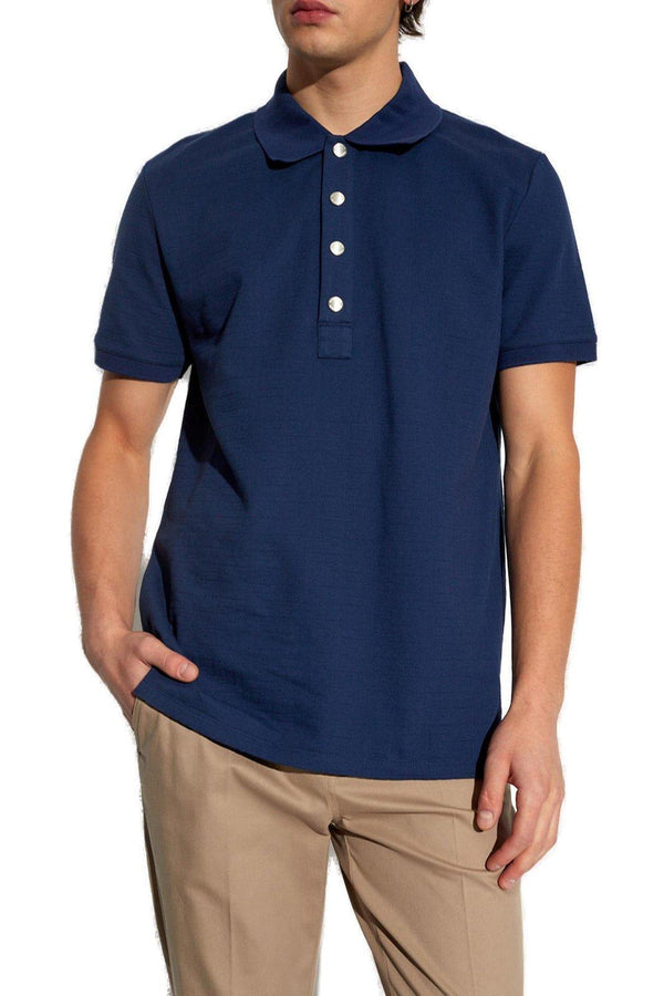 Balmain Short Sleeved Polo Shirt - Men - Piano Luigi