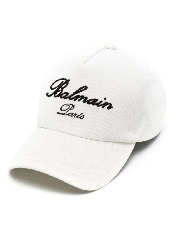 Balmain Signature Cotton Cap - Men - Piano Luigi