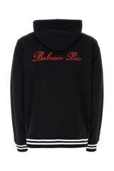 Balmain Signature Embroidered Drawstring Hoodie - Men - Piano Luigi