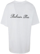 Balmain Signature Embroidery T-shirt Bulky Fit - Men - Piano Luigi