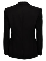 Balmain Single-breasted Satin Wool Blazer - Men - Piano Luigi