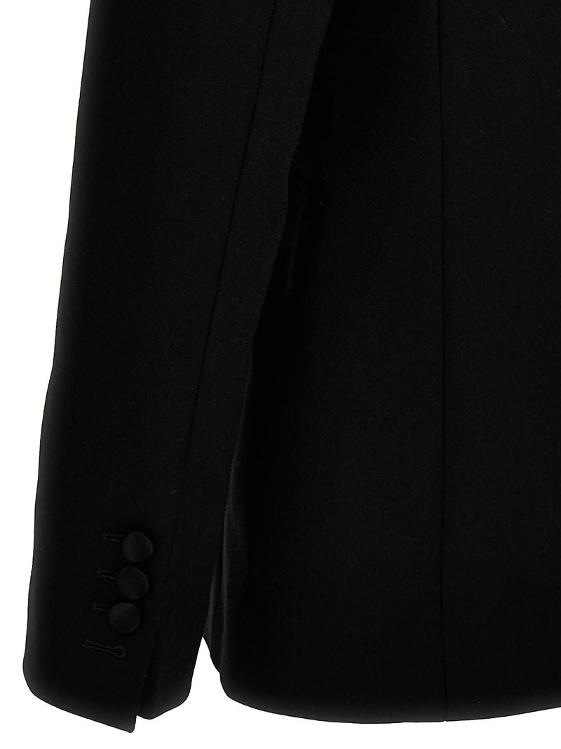 Balmain Single-breasted Satin Wool Blazer - Men - Piano Luigi