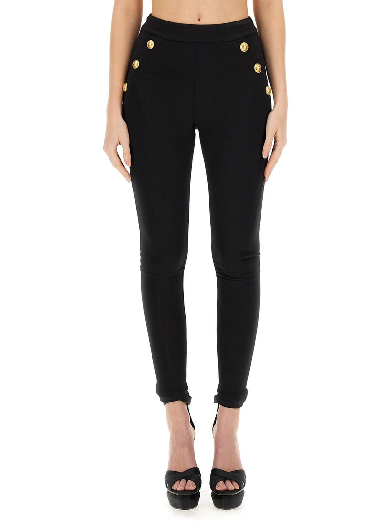 Balmain Six-button Leggings - Women - Piano Luigi