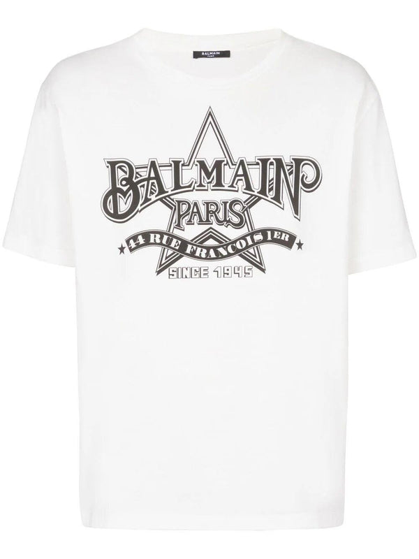 Balmain Star Print T-shirt Straight Fit - Men - Piano Luigi