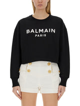 Balmain Sweatshirt With Logo - Women - Piano Luigi