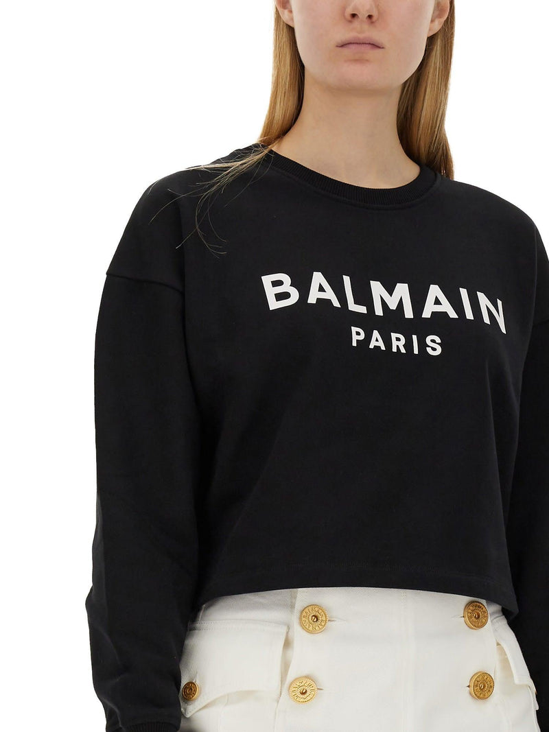 Balmain Sweatshirt With Logo - Women - Piano Luigi