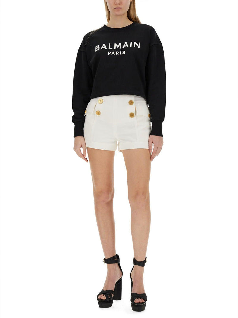 Balmain Sweatshirt With Logo - Women - Piano Luigi