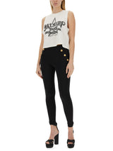 Balmain Tank Top With Logo - Women - Piano Luigi