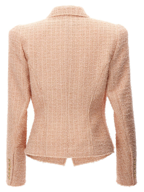 Balmain Tweed Double-breasted Blazer - Women - Piano Luigi