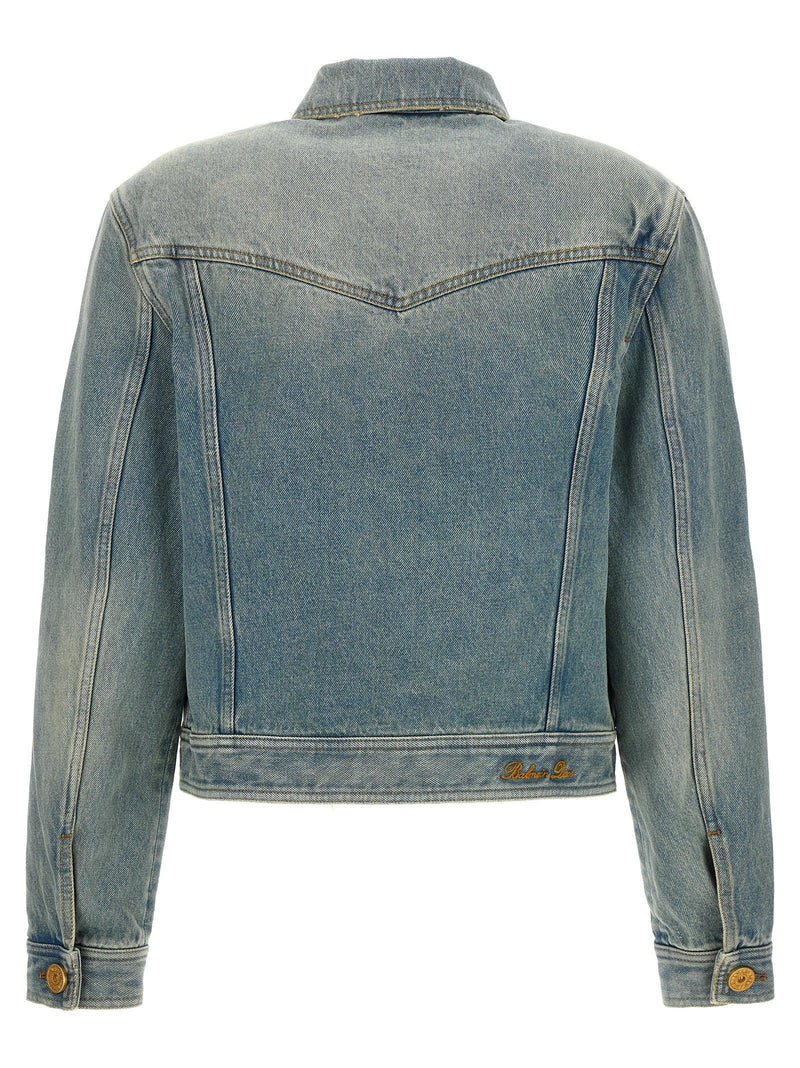 Jade Fitted Vintage Denim Cowgirl Jacket with Elaborate Antique Ombre –  Jill Garber Couture
