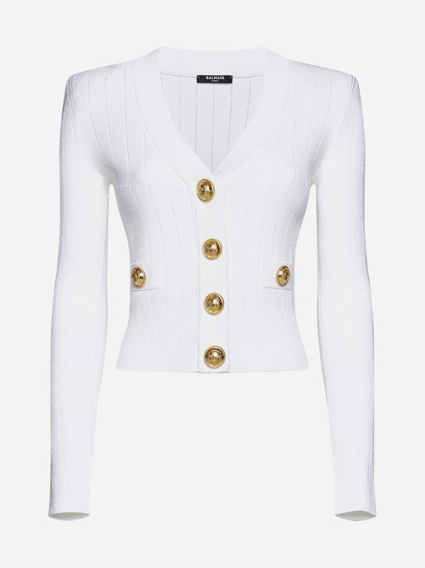 Balmain Viscose-blend Cropped Cardigan - Women - Piano Luigi