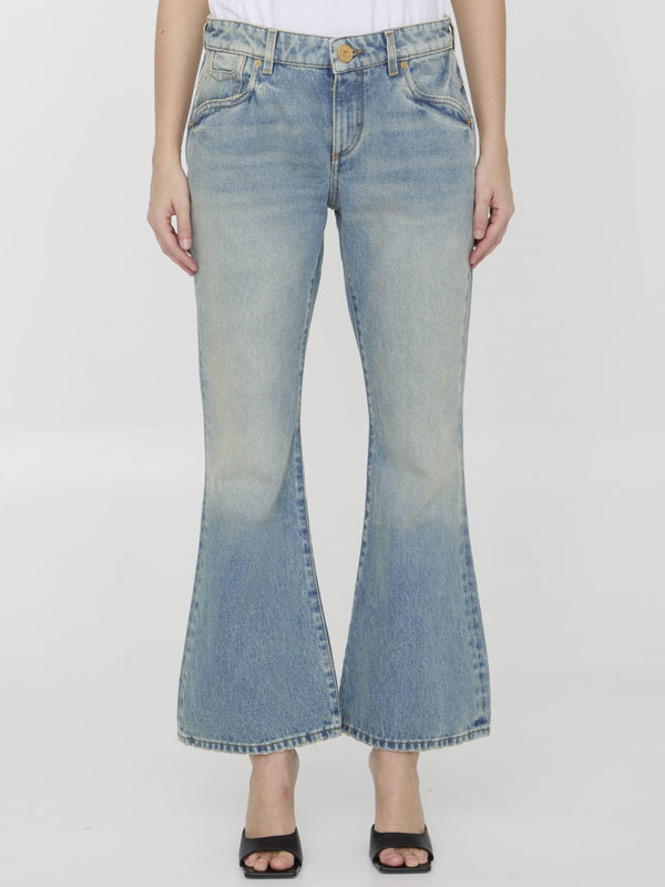 Balmain Western Bootcut Jeans - Women - Piano Luigi