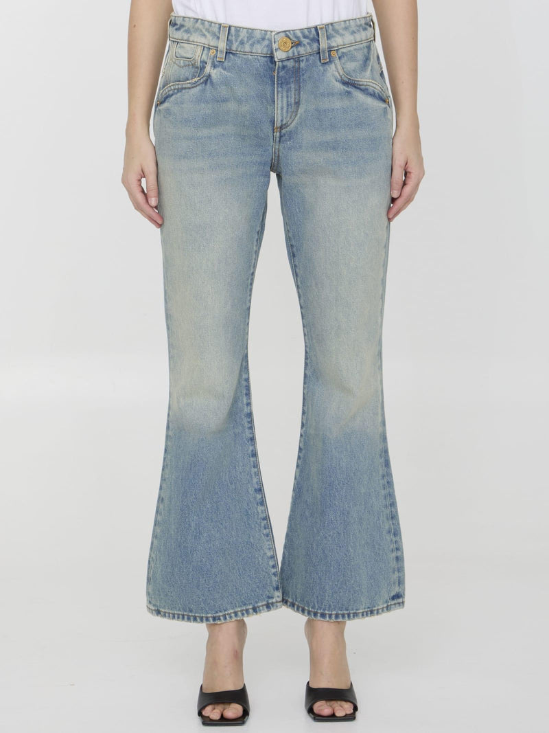 Balmain Western Bootcut Jeans - Women - Piano Luigi