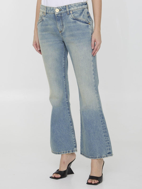 Balmain Western Bootcut Jeans - Women - Piano Luigi