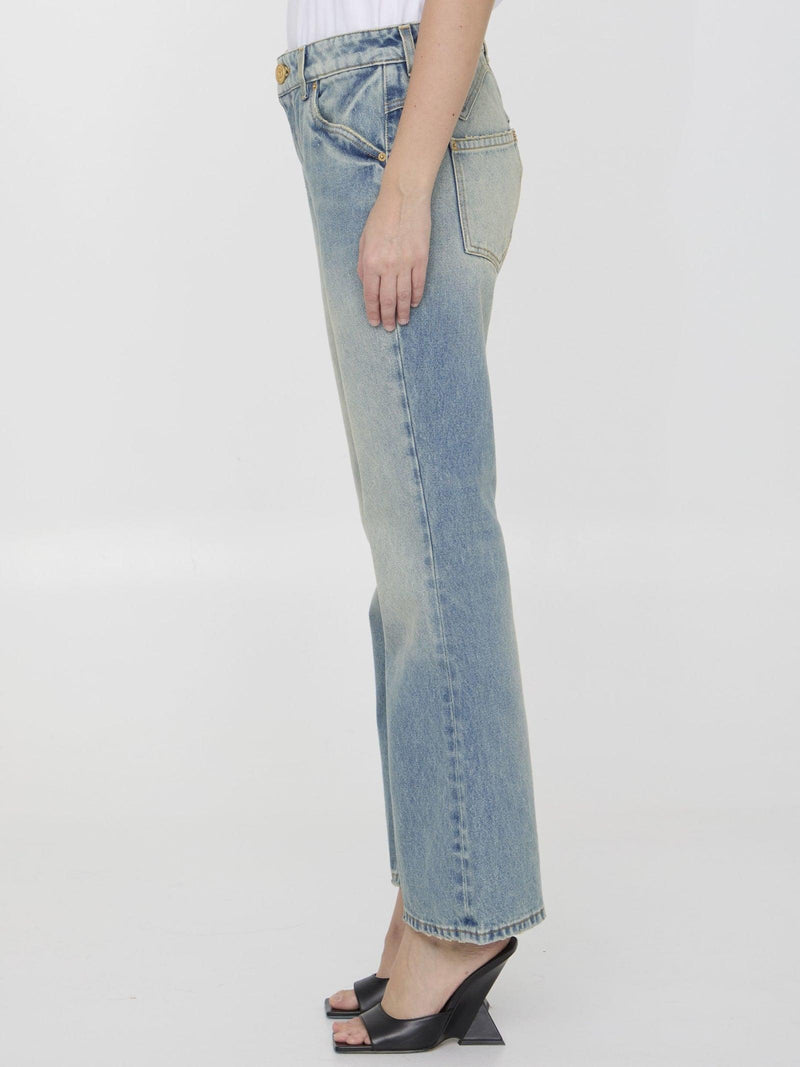 Balmain Western Bootcut Jeans - Women - Piano Luigi