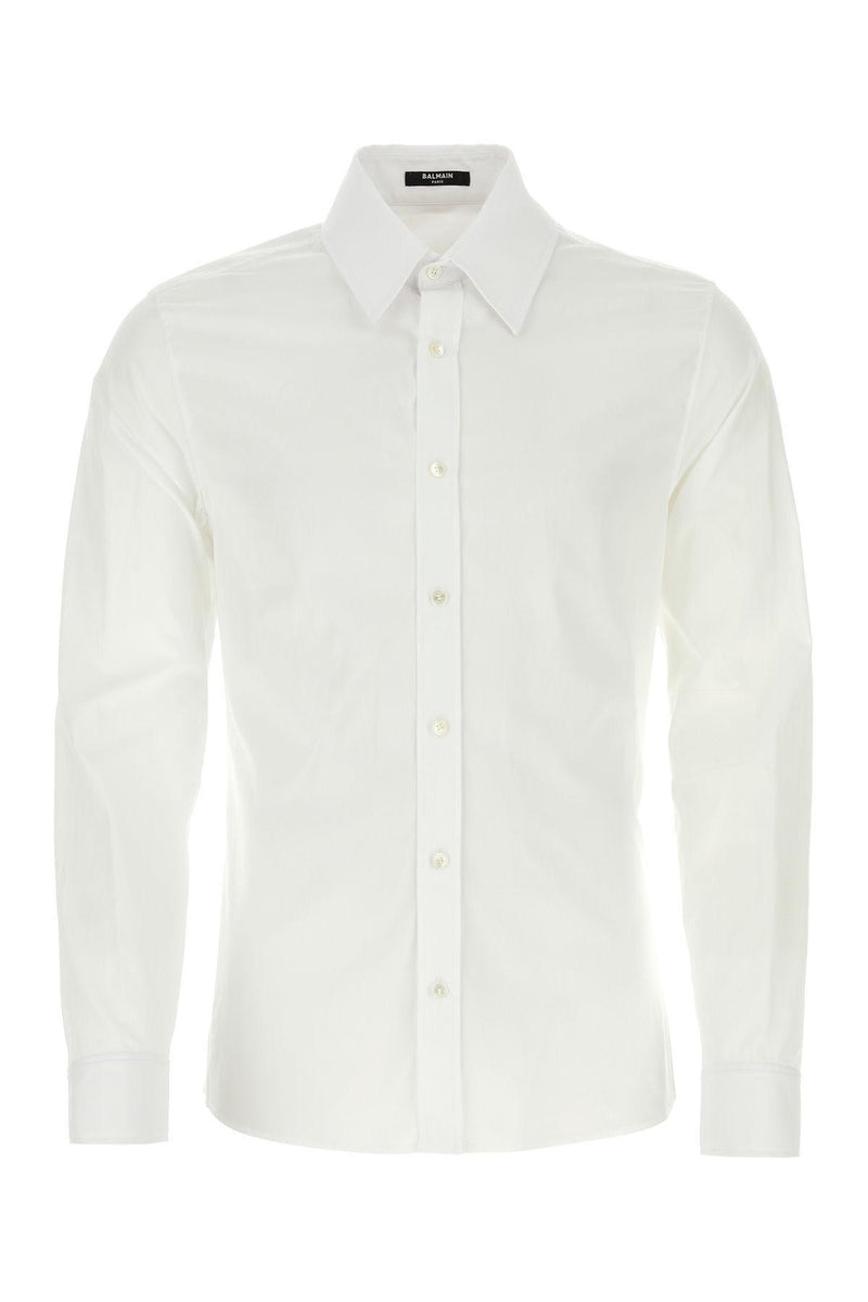 Balmain White Poplin Shirt - Men - Piano Luigi