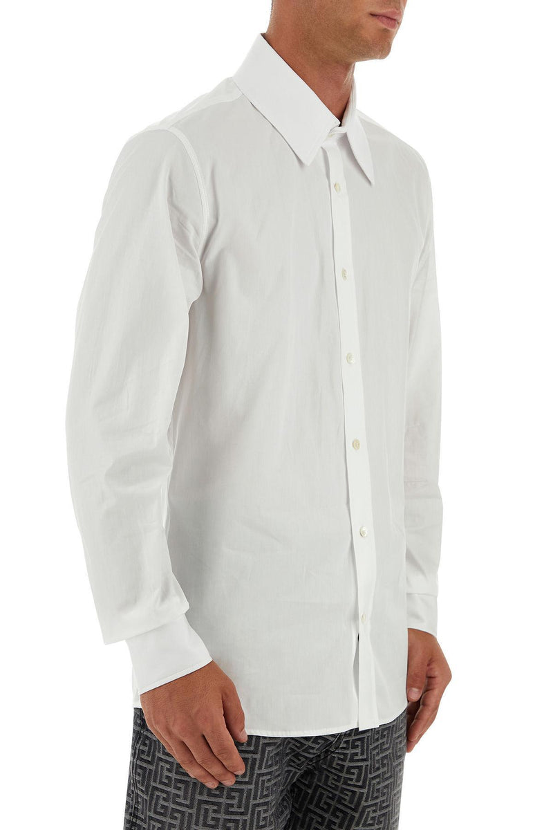 Balmain White Poplin Shirt - Men - Piano Luigi