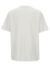 Balmain White T-shirt With Star Graphic Print In Cotton Man - Men - Piano Luigi