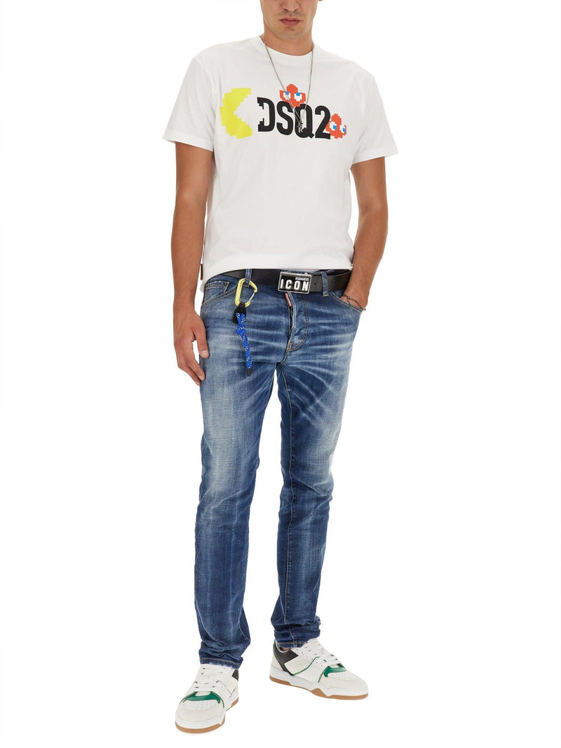 Dsquared2 Pac-man Cool T-shirt In White - Men - Piano Luigi