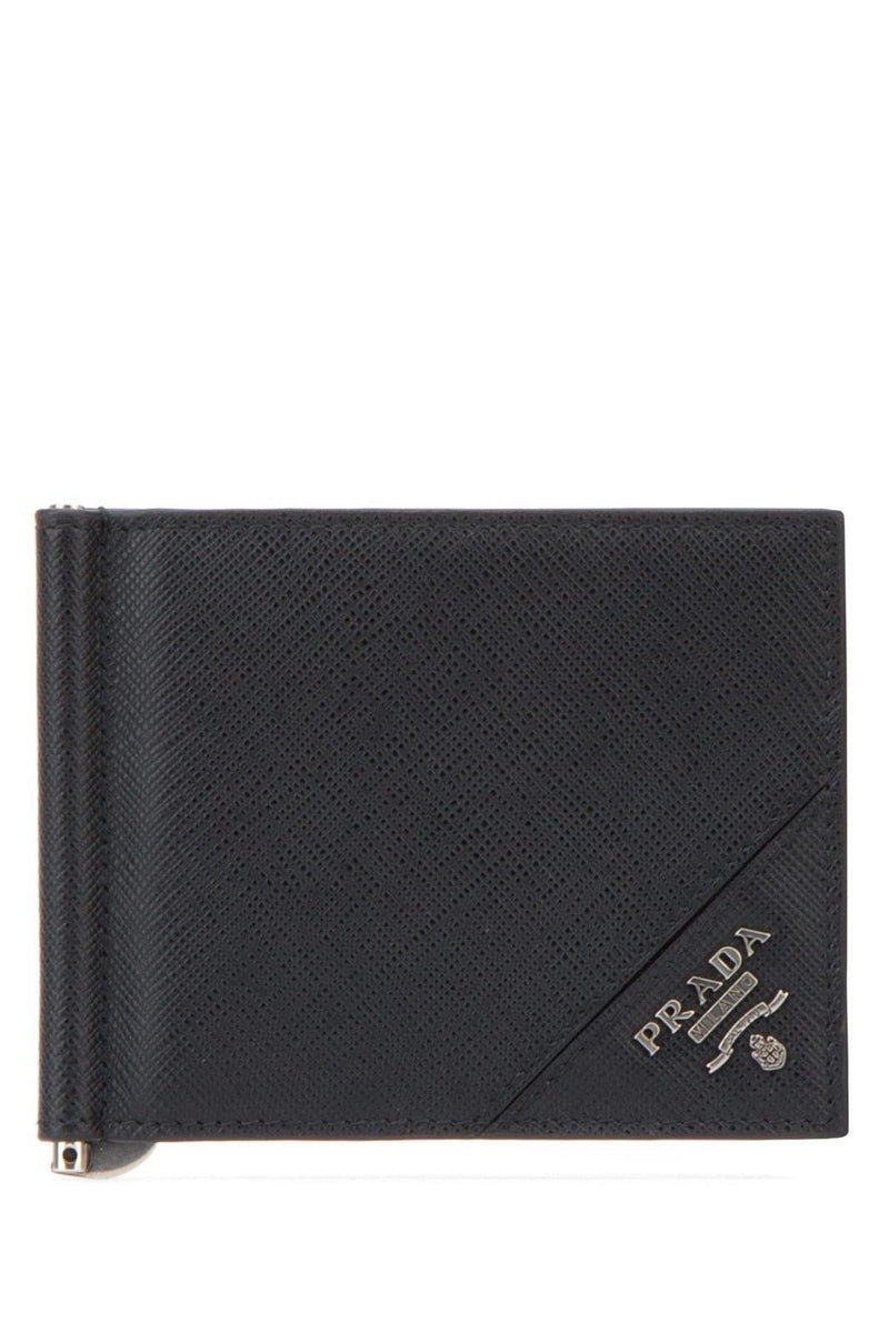 Prada Logo Plaque Bifold Wallet - Men - Piano Luigi