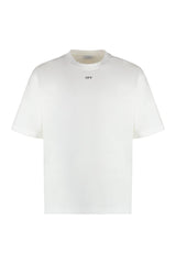 Off-White Cotton Crew-neck T-shirt - Men - Piano Luigi