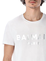 Balmain Logo Print Crewneck T-shirt - Men - Piano Luigi