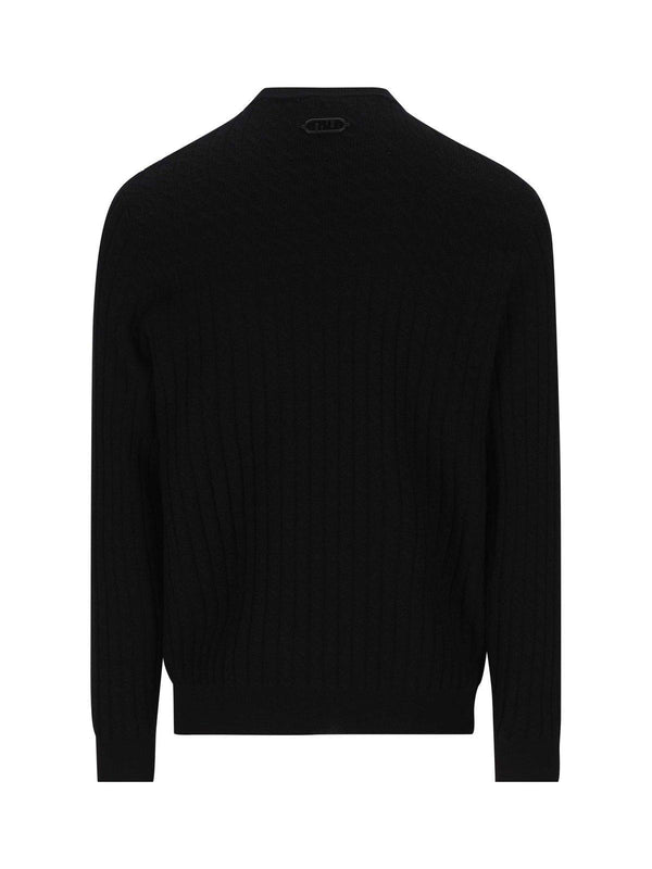 Fendi Cut-out Knitted Jumper - Men - Piano Luigi