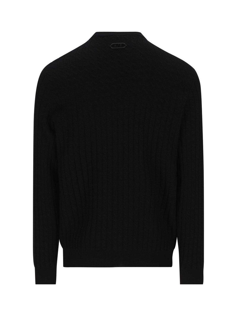 Fendi Cut-out Knitted Jumper - Men - Piano Luigi