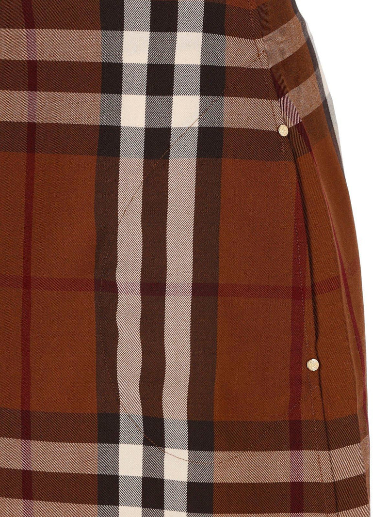 Burberry Check Jacquard Mini Skirt - Women - Piano Luigi