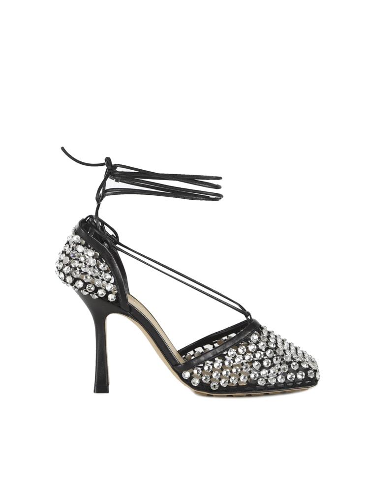 Bottega Veneta Sparkle Stretch Lace-up Sandals - Women - Piano Luigi