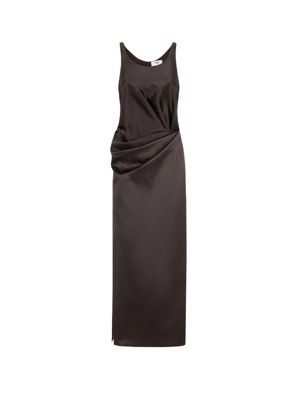 Fendi Duchess Satin Dress - Women - Piano Luigi