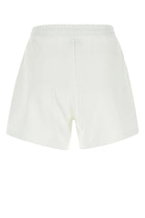 Moncler White Piquet Shorts - Women - Piano Luigi