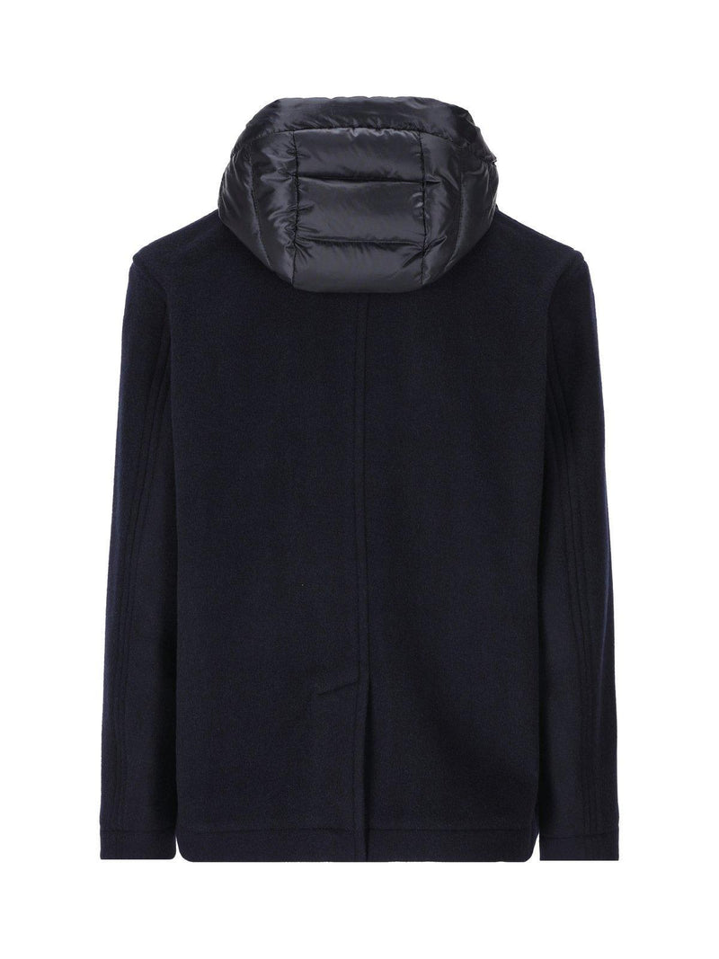 Woolrich Double-breasted Hooded Coat - Men - Piano Luigi