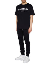 Balmain Black T-shirt With Logo - Men - Piano Luigi