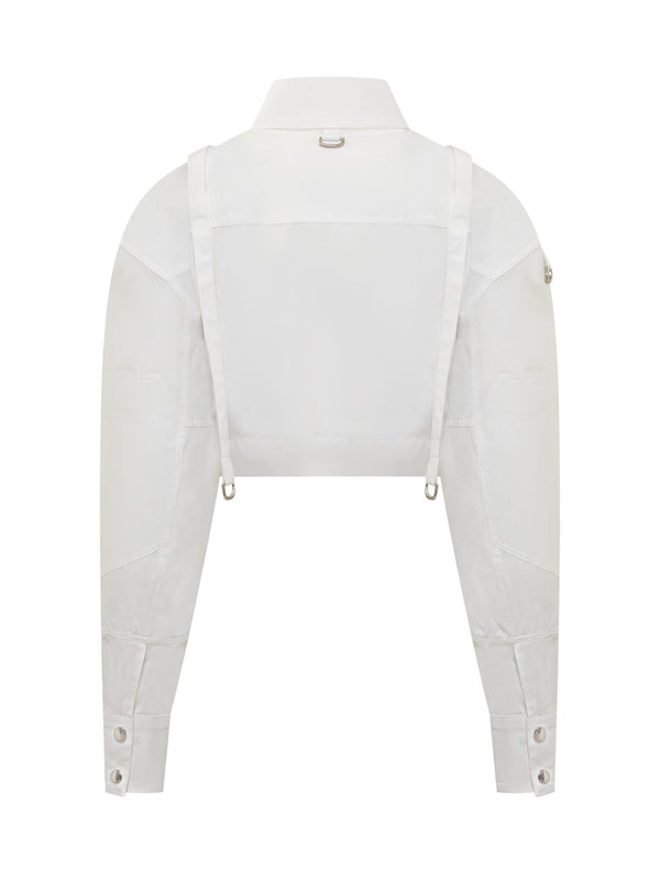 Off-White Poplin Cargo Shirt - Women - Piano Luigi