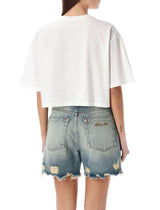 Balmain Cropped Tee - Women - Piano Luigi