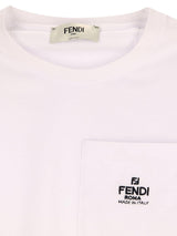 Fendi Logo Embroidered Crewneck T-shirt - Women - Piano Luigi